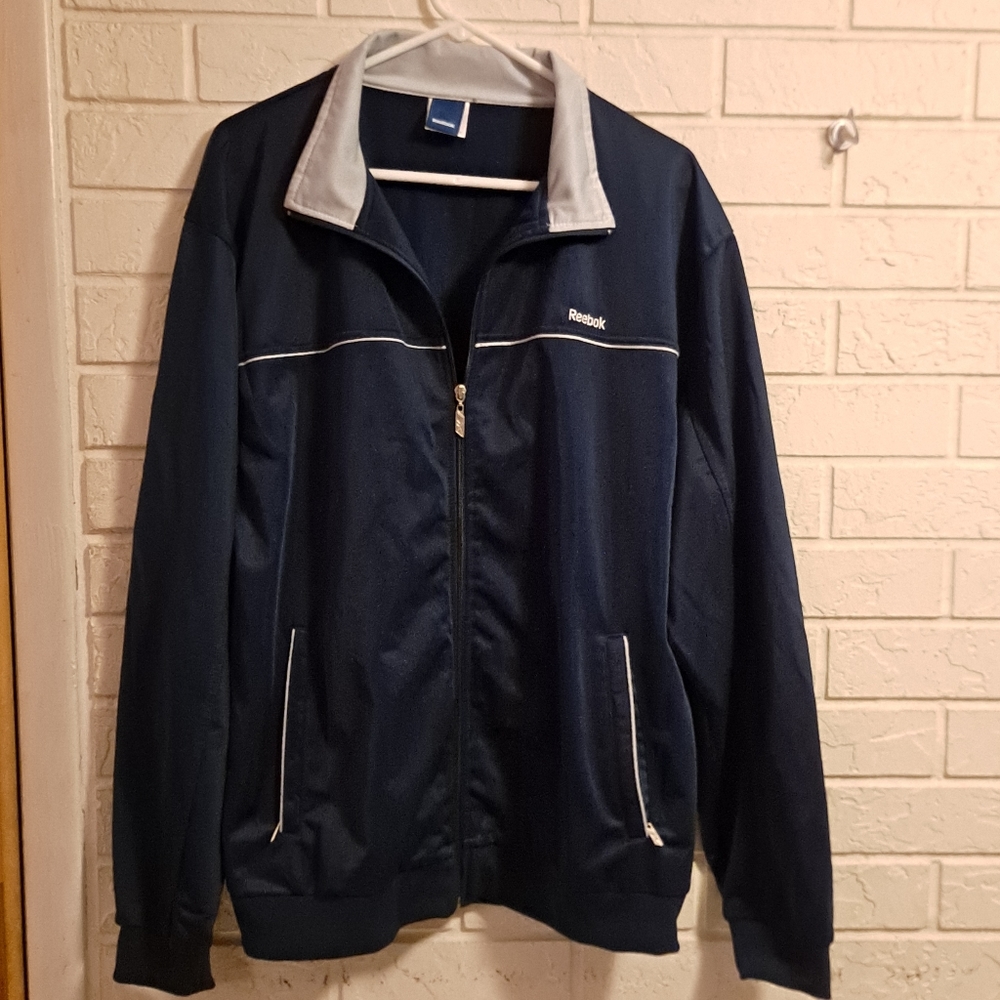 VTG Y2K Blue Reebok up performance jacket, L